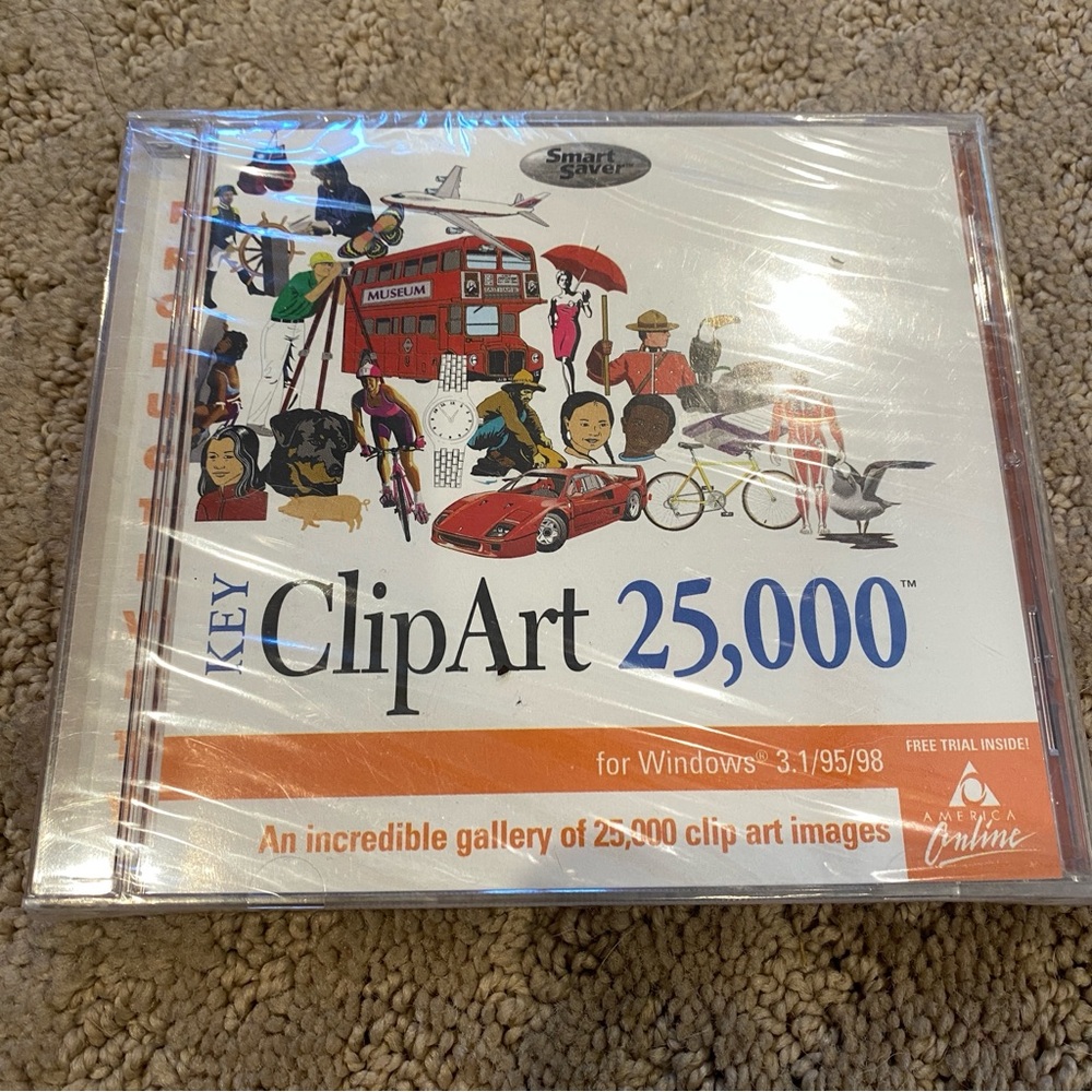 CD-ROM, Key ClipArt 25,000 for Windows 3.1/95/98